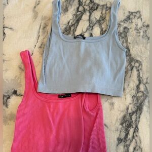 2 pack Zara tank tops.